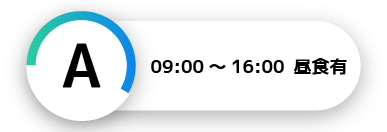 A 09:00～16:00　昼食あり